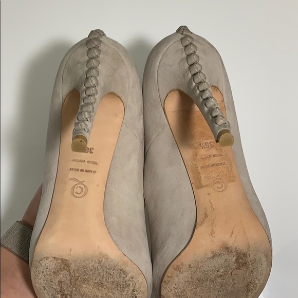 Alexander McQueen Gray Pumps Open Toe 6,5 - Picture 8 of 12